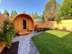 sauna landscaping Bend Oregon